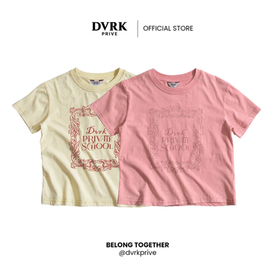 Áo Thun Baby Tee Nữ DVRK Privé Oriental Chất Vải Cotton Thoáng Mát Cao Cấp Wash Basic Local Brand