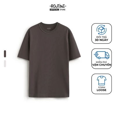 Áo Thun Tay Ngắn Miếng Patch Form Loose - Routine 10S25TSS018