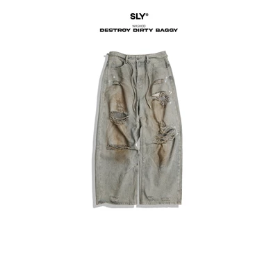 Quần Jeans SLY Baggy Destroy Dirty
