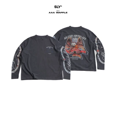 Áo tay dài SLY Waffle AAA Navy