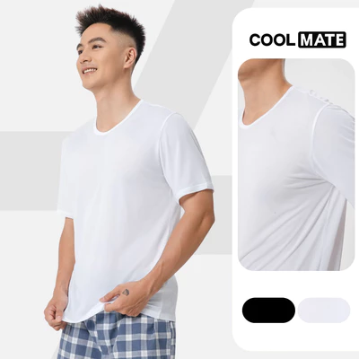 Áo thun Excool nam mặc nhà, áo mặc trong mềm mại, thoáng khí, thấm hút Coolmate