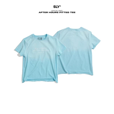 Áo thun Fitted Tee After Hours Aqua Sky