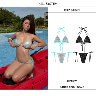 [CÓ TÁCH LẺ] Bikini hai mảnh kim sa lấp lánh PHEPHE - 𝐊𝐈𝐋𝐋 𝐒𝐘𝐒𝐓𝐄𝐌