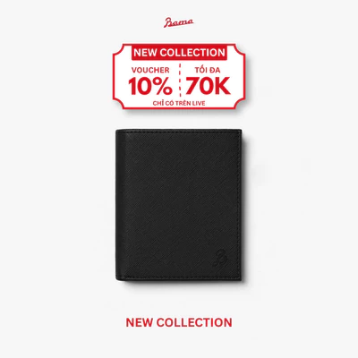 Ví Da Dáng Đứng Nam Nữ BAMA Classic Wallet Bóp Da Cao Cấp Unisex Bền Đẹp Nhiều Ngăn Dùng Hằng Ngày