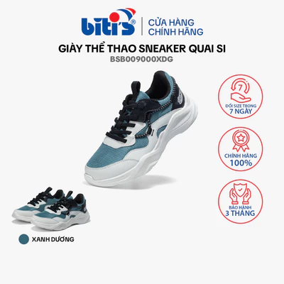 Giày Thể Thao sneaker quai si Bé trai Biti's BSB009000XDG (Xanh dương)