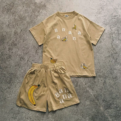 Bộ áo thun tay ngắn YELLOW FLICKER cotton BANANA unisex