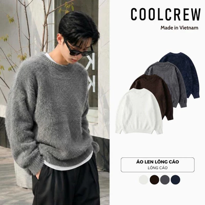 Áo Len Lông Cáo Mịn Dài Tay 𝐂𝐎𝐎𝐋𝐂𝐑𝐄𝐖 Cổ Tròn Form Regular Fit Phong Cách Hàn Quốc Unisex ALD145
