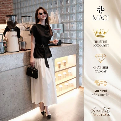 Chân Váy Xoè Xếp Li 2 Lớp Chất Kaki Lạnh MACI MCVCVTR0398 Thời Trang Nữ Thiết Kế Độc Quyền