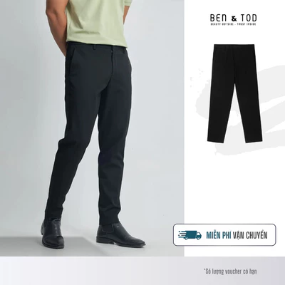 Quần tây nam Ben & Tod 075 | BC155 cotton lưng thun form Slim fit
