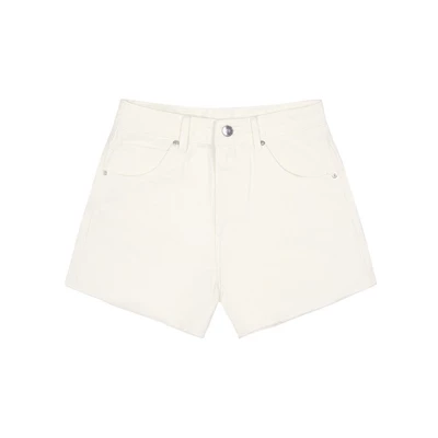 KIDO - Quần jean shorts kem RAW JEAN SHORTS IVORY