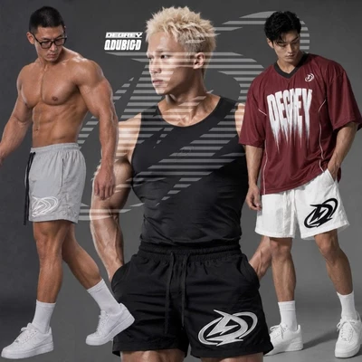 Quần Degrey màu ĐEN/ TRẮNG/ XÁM vải dù thêu Big D thể thao 2 lớp