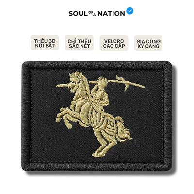 Patch Thêu SAINT GIÓNG - thêu satin có miếng dán velcro cao cấp - SOUL OF A NATION