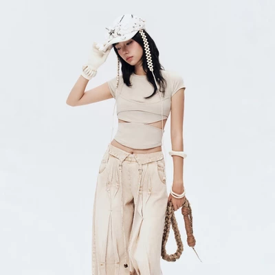 KUSH TOP (LIGHT BEIGE) BunnyHil SSSB03a