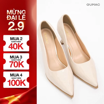 Giày Cao Gót Nữ GUMAC Thiết Kế Mũi Nhọn Thanh Lịch GG08132