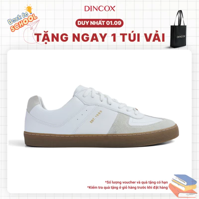 Giày Sneaker Da - GAT Shoes Nam Nữ DC36 White Gum Dincox Shoes