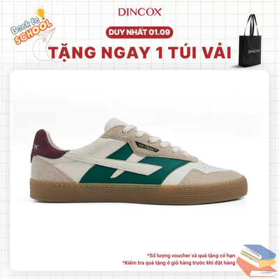 Giày Sneaker Nam Nữ DC48 URBAN MOSS Dincox Shoes Đế Bằng - Da phối Suede Cao Cấp