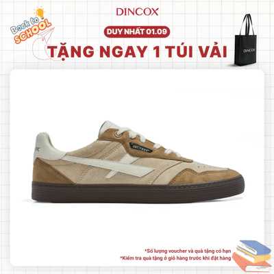 [NEW ARRIVAL] Giày Sneaker Nam Nữ DC48 BROWN ALLEY Dincox Shoes Đế Bằng - Da Suede Cao Cấp