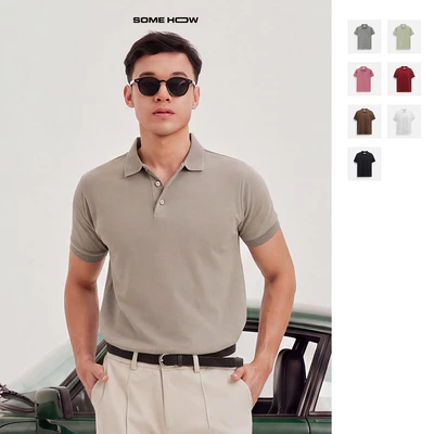[New Colour] Áo Polo Slimfit Standard Chất Vải Cá Sấu CVC Thoải Mái Phong Độ, PL0184 SOME HOW STORE