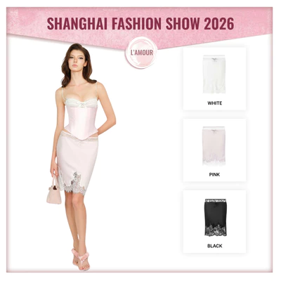 [MỞ BÁN] LSOUL - Chân Váy Chữ A Dáng Ngắn Phối Viền Ren Gấu Sang Trọng Quyến Rũ Đi Tiệc Haley Skirt CV26060760
