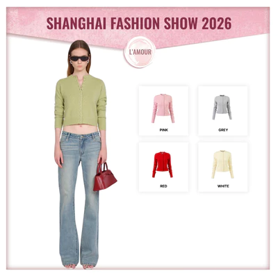 LSOUL - Áo Khoác Len Cúc Bọc Dáng Croptop Tay Dài Dịu Dàng Nữ Tính Medy Cardigan  A26042903
