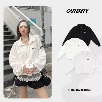 [KHÔNG XÙ LÔNG] Áo Jacket Outerity Classic Nỉ Hai Da 360gsm Unisex Local Brand / Dreamer Collection