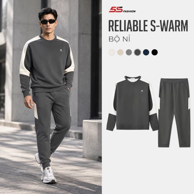 [GIÁ MỞ BÁN] Quần Áo Nỉ Nam Mùa Đông Can Phối RELIABLE S-WARM 5S FASHION Dày Dặn, Giữ Ấm, Thiết Kế Khỏe Khoắn MBNIR5005