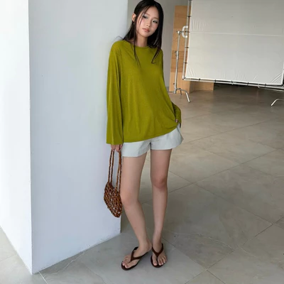 Áo thun tay dài 1 lớp form rộng 𝐒𝐎𝐌𝐒 | 𝐅𝐚𝐲𝐞 𝐓𝐨𝐩
