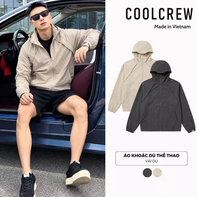 Áo Khoác Dù Thể Thao 𝐂𝐎𝐎𝐋𝐂𝐑𝐄𝐖 Unisex Thiết Kế Năng Động, Thoáng Khí AKD162