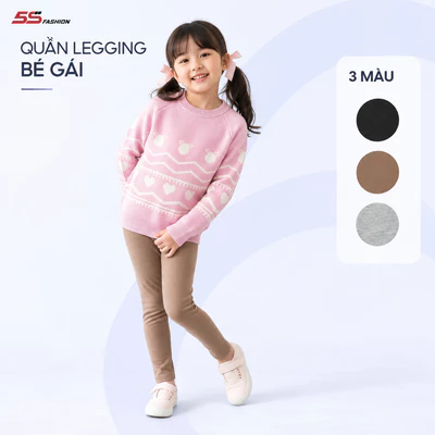 [GIÁ MỞ BÁN] Quần Legging Bé Gái 5S Fashion Basic Co Giãn Thoải Mái G0LEG25002