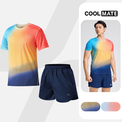 Set thể thao Áo thun vải mới Premium Graphic AirFlow Quần short Maxcool, set chạy bộ thoáng khí [LS]