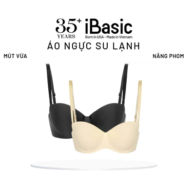 Combo 2 Áo ngực su iBasic có gọng không đường may mút vừa cup ngang phom đúc BRAW098