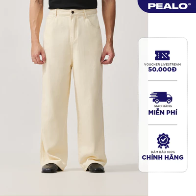 Quần kaki ống suông nam PEALO casual pants trơn chất liệu mới Loose Pants Minimalism Menswear SPT2