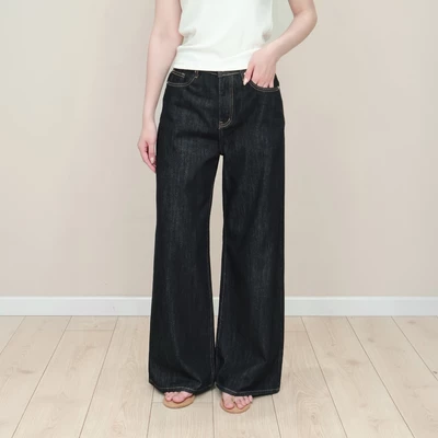 KIDO - Quần jean ống rộng chỉ nổi FRANKIE JEANS