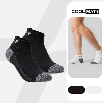 Tất Thể Thao Seamless Cổ Ngắn êm ái siêu bền Coolmate chất liệu thoáng khí, không xù lông, độ bền cao Coolmate