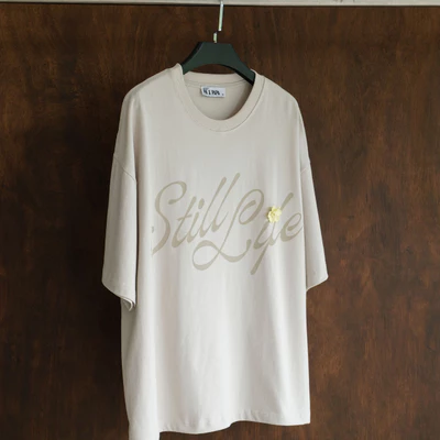 Áo phông ngắn tay Big Bang Merch PAPA Still Life T-shirt in lưới