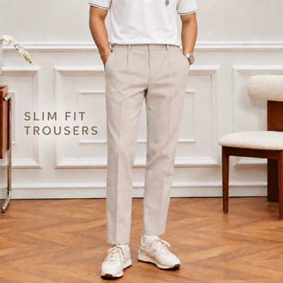 Quần âu SLIM FIT TROUSERS TORANO slim-fit cạp trơn vừa vặn, đứng form, tôn dáng FABT003