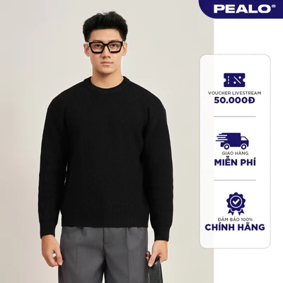 Áo len cổ tròn dài tay PEALO form Relax chất liệu len cao cấp SPT5
