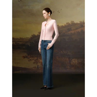RUBIES Willow Jeans - Quần Dài Nữ Vải Jean Mềm Ống Loe