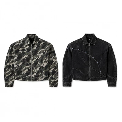 Áo RANVERBAE KAIHO RIVET Jacket CAMO/BLACK
