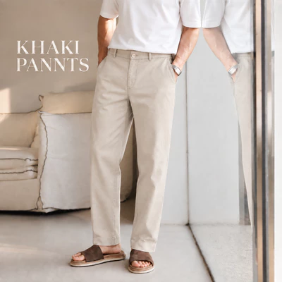 Quần Kaki Nam KHAKI PANNTS Torano túi chéo basic regularfit cúc rập logo, Form Chuẩn Dễ Phối Đồ GABK503
