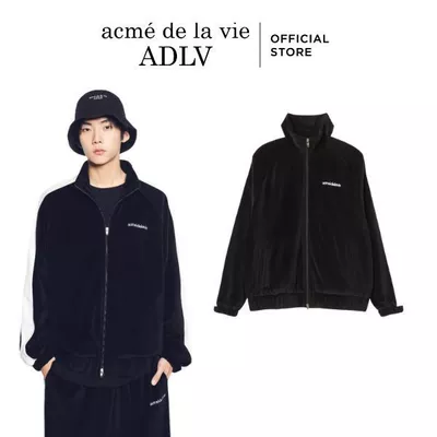 Áo Khoác ADLV Velour Track High Neck màu Đen - Hàng chính hãng