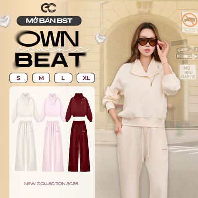 [LIVE KOL] Set bộ Dài Cổ Khoá Chéo ECOCHIC B263 Áo PoLo Bo Gấu Logo Thêu Quần Ống Suông Chất Liệu Cao Cấp Chính Hãng