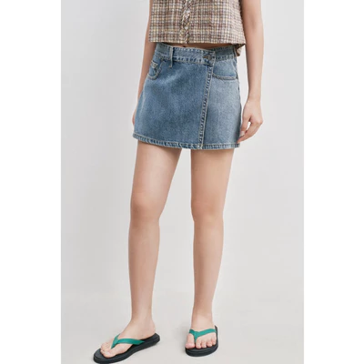 LIBÉ WORKSHOP - Quần váy ngắn vải denim 6250