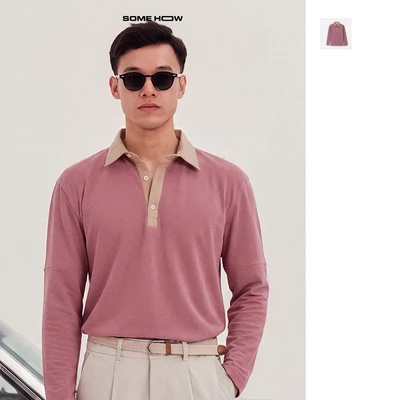 [New9] Áo Polo Relaxed Early Autumn Tay Dài Chất Liệu Cá Sấu CVC Thoải Mái Lịch Sự Phong Cách, PL0253 SOME HOW STORE