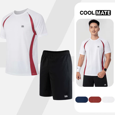 Set đồ thể thao Pickleball Áo thun Teamwear Flexline Active Quần Promax thấm hút tốt Coolmate