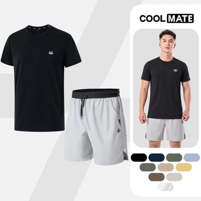 Set thể thao nam Áo Thun Promax-S1 + Quần 6 inch đai siêu co giãn, set Pickleball Coolmate