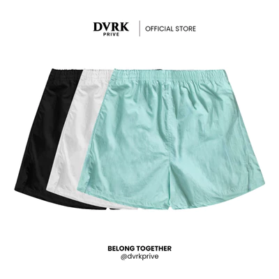 Quần Short Nam Nữ Form Ngắn Trên Gối DVRK Privé Vải Nylon Mỏng Nhẹ Basic Local Brand Chính Hãng