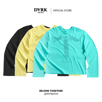 Áo Thun Unisex Tay Dài Form Loose DVRK Privé BOOK TREE Vải Cotton Cao Cấp Local Brand Chính Hãng