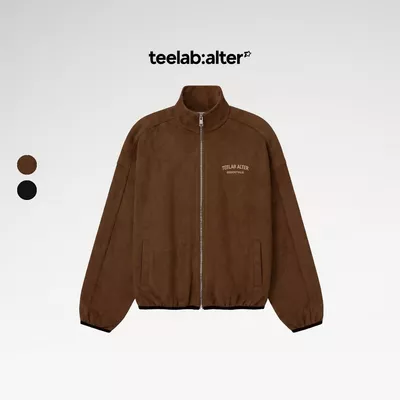 Áo Khoác Da Lộn Teelab Alter Relaxed Fit Suede Essentials Track Jacket AK149
