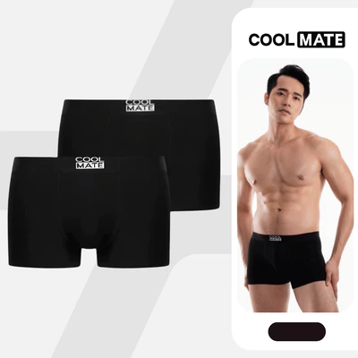 Set 2 quần lót Bamboo Trunk kháng khuẩn khử mùi Coolmate
